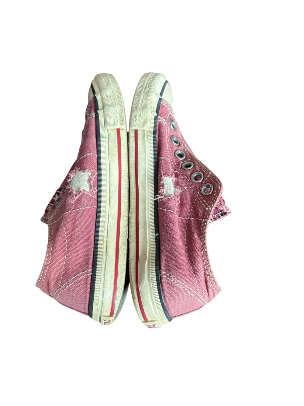 Converse Pink Slip-On Canvas Low Top Sneakers - Picture 4 of 7
